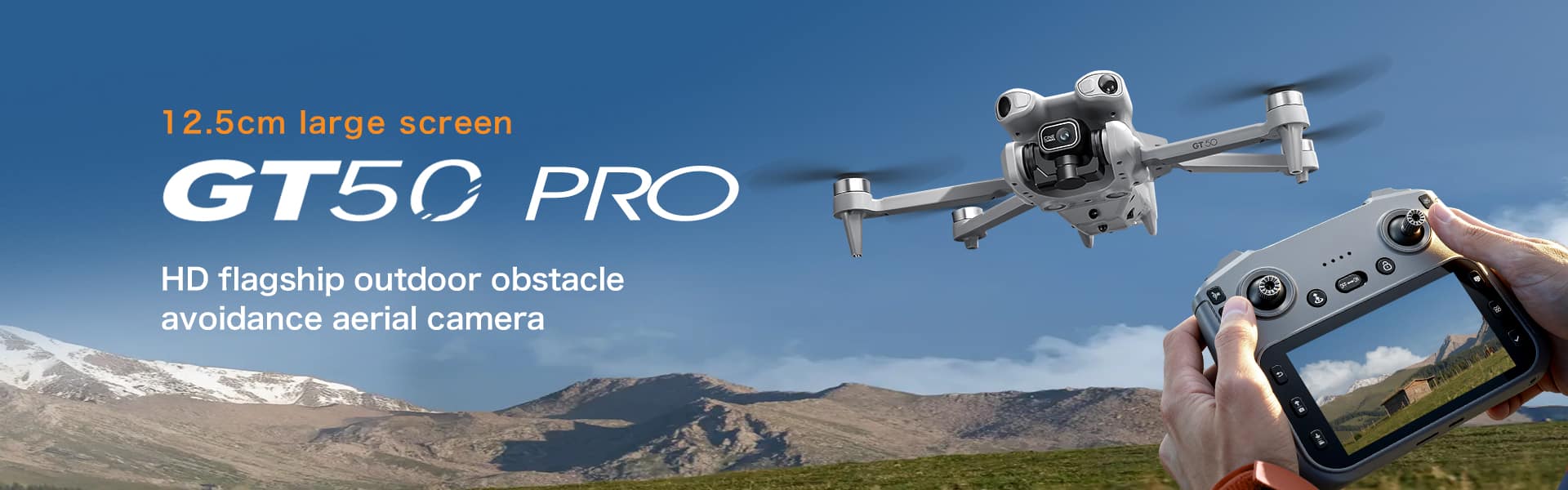 New RC Drone 4.3 Inch Screen Aircraft Toy GT50